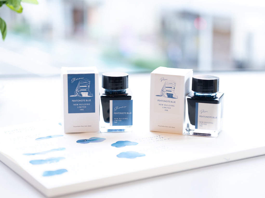6/8㈯移転記念インク PENTONOTE BLUE INK 発売