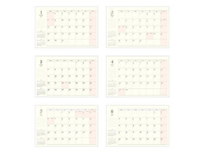 MATOKA 2024年 卓上カレンダー　Littera