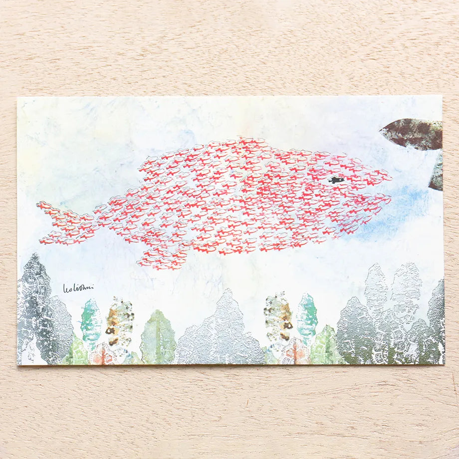 スイミーページ 箔押しポストカード レオ・レオニ (Swimmy) – 文化堂 │ Pentonote