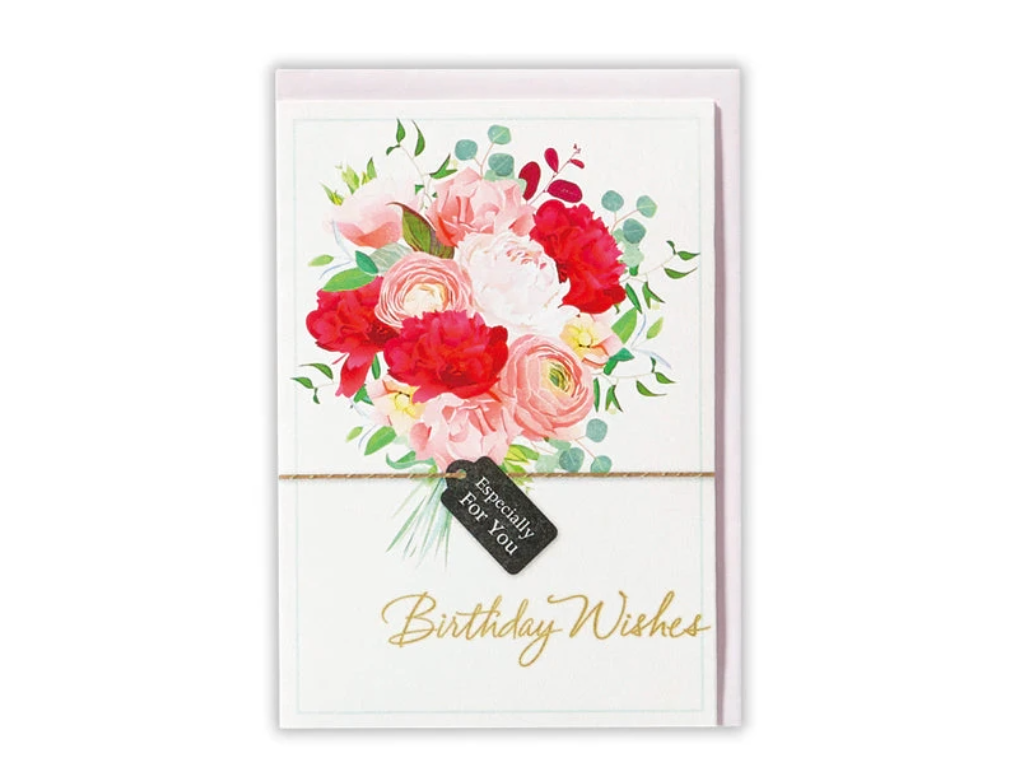 オルゴールカード 誕生お祝い ブーケ3