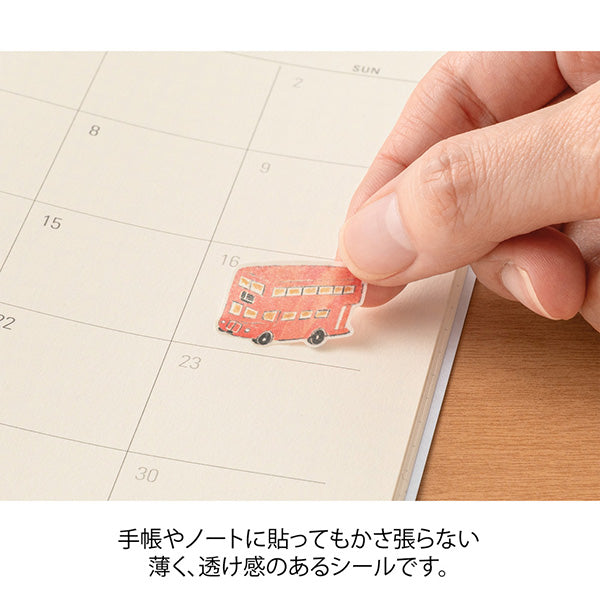 ミドリ 手帳用シール (旅行)