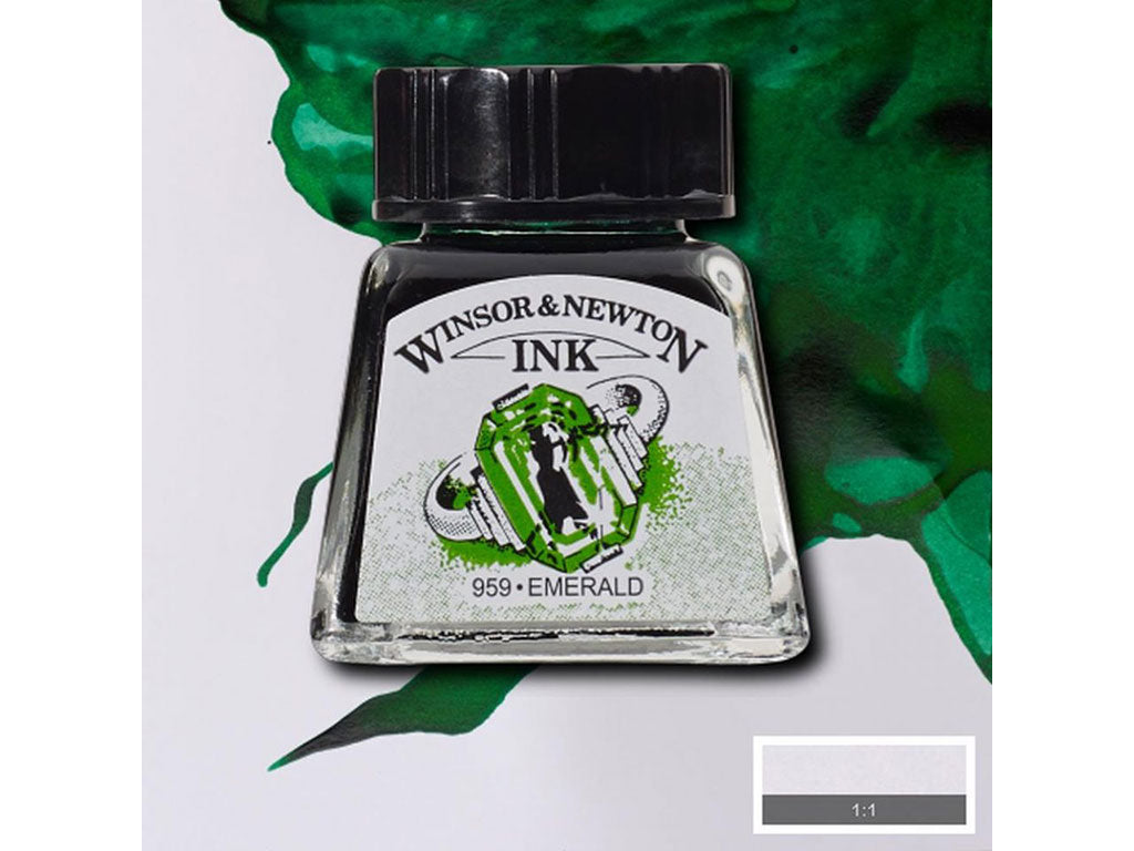 ウィンザー＆ニュートン ドローイングインク 14ml Emerald – 文化堂