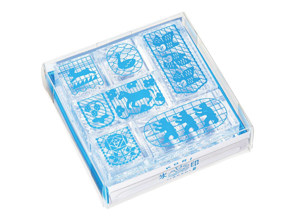 透明スタンプ 氷印 6個セット