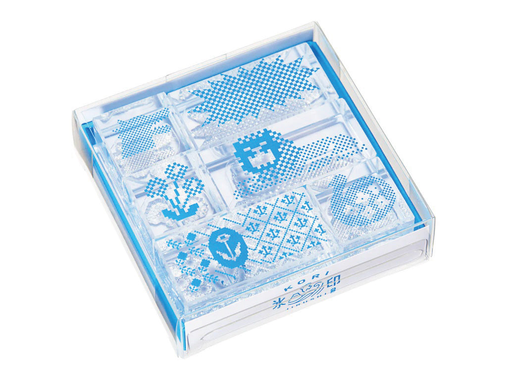 透明スタンプ 氷印 6個セット