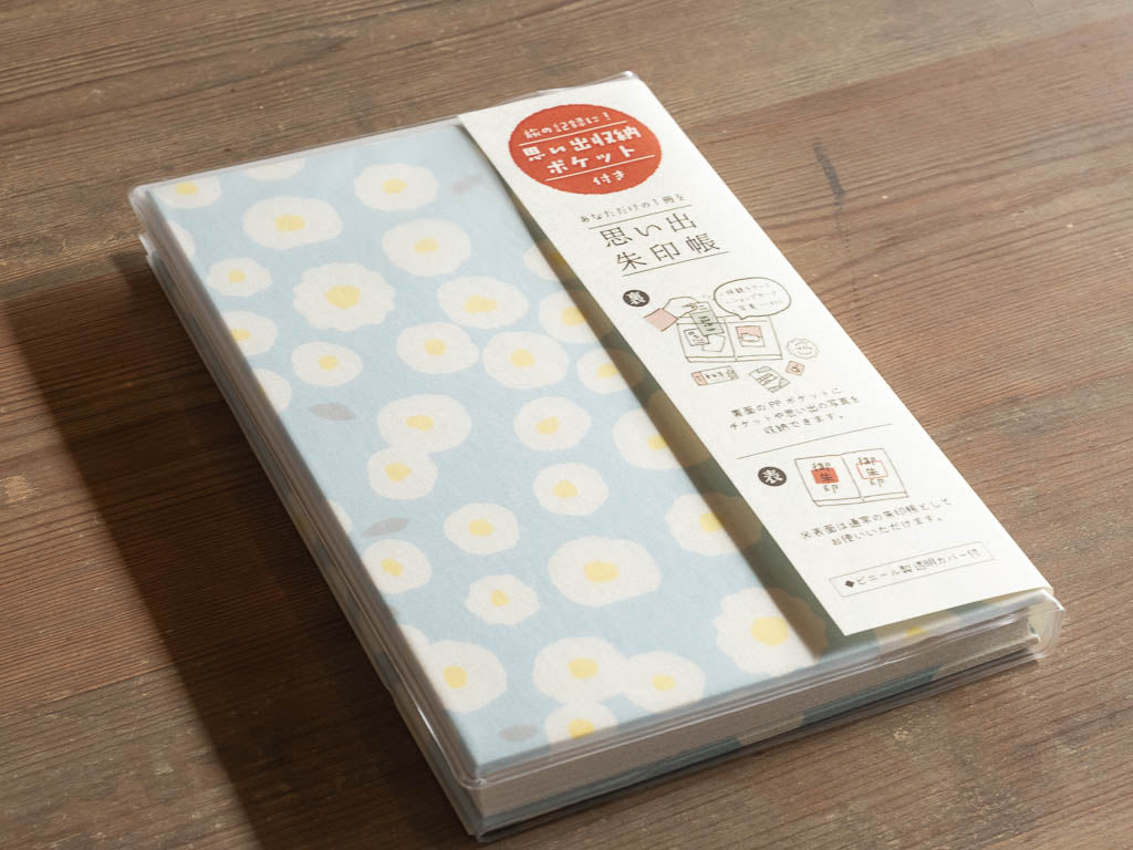 古川紙工 思い出朱印帳 フラワー/ホワイト