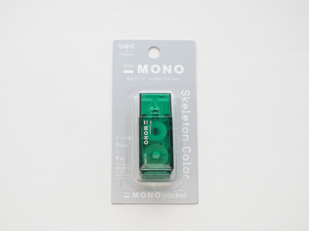 【限定】 MONO pocket モノポケット スケルトンカラー 修正テープ