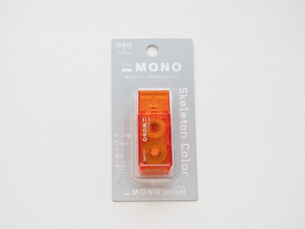 【限定】 MONO pocket モノポケット スケルトンカラー 修正テープ