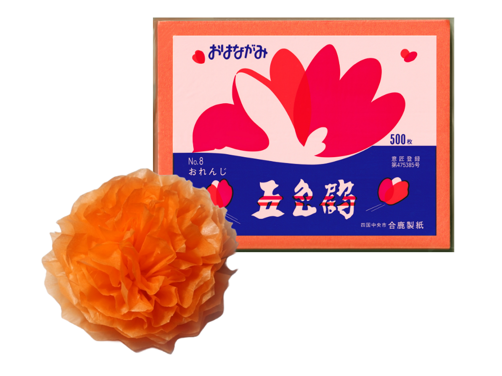 おはながみ 各色 五色鶴 500枚