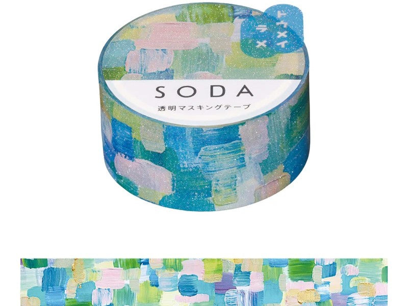 SODA 透明 マスキングテープ タペストリー ラメ(20mm)