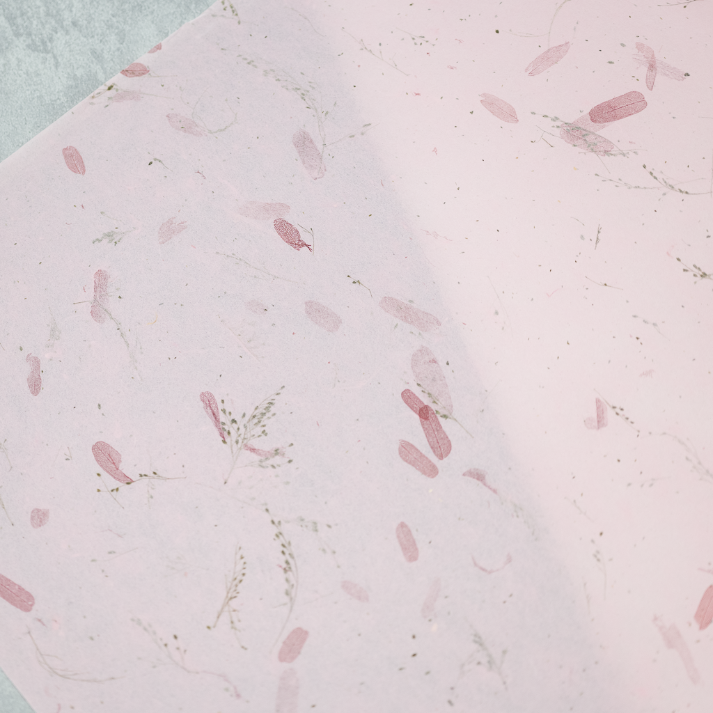 ドライフラワー和紙