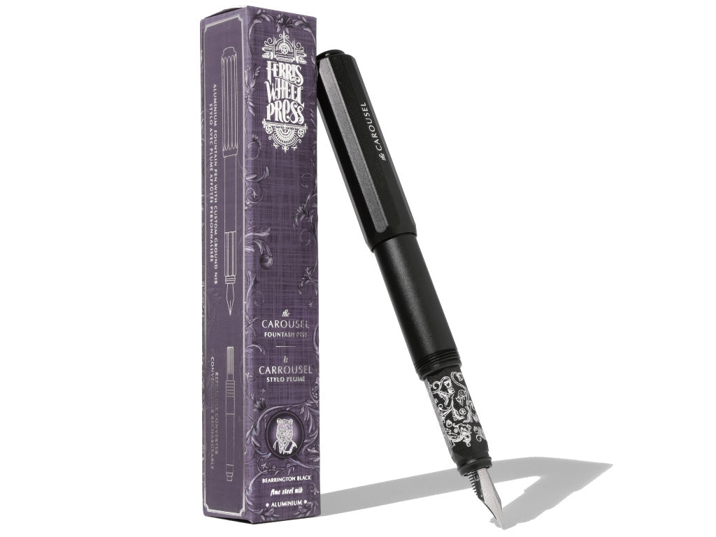 アルミカルーセル万年筆 Bearrington Black(ベアーリントン ブラック)限定品