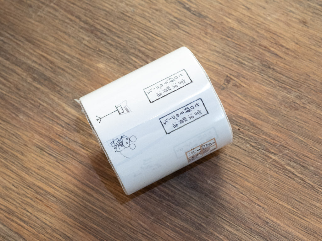 モノクローム ロールふせん 宮沢賢治幻燈館