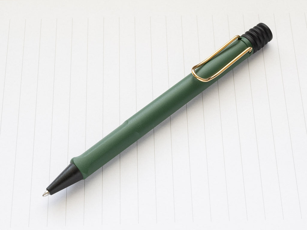 【限定】LAMY サファリ フィールドグリーン×ゴールドクリップ ボールペン