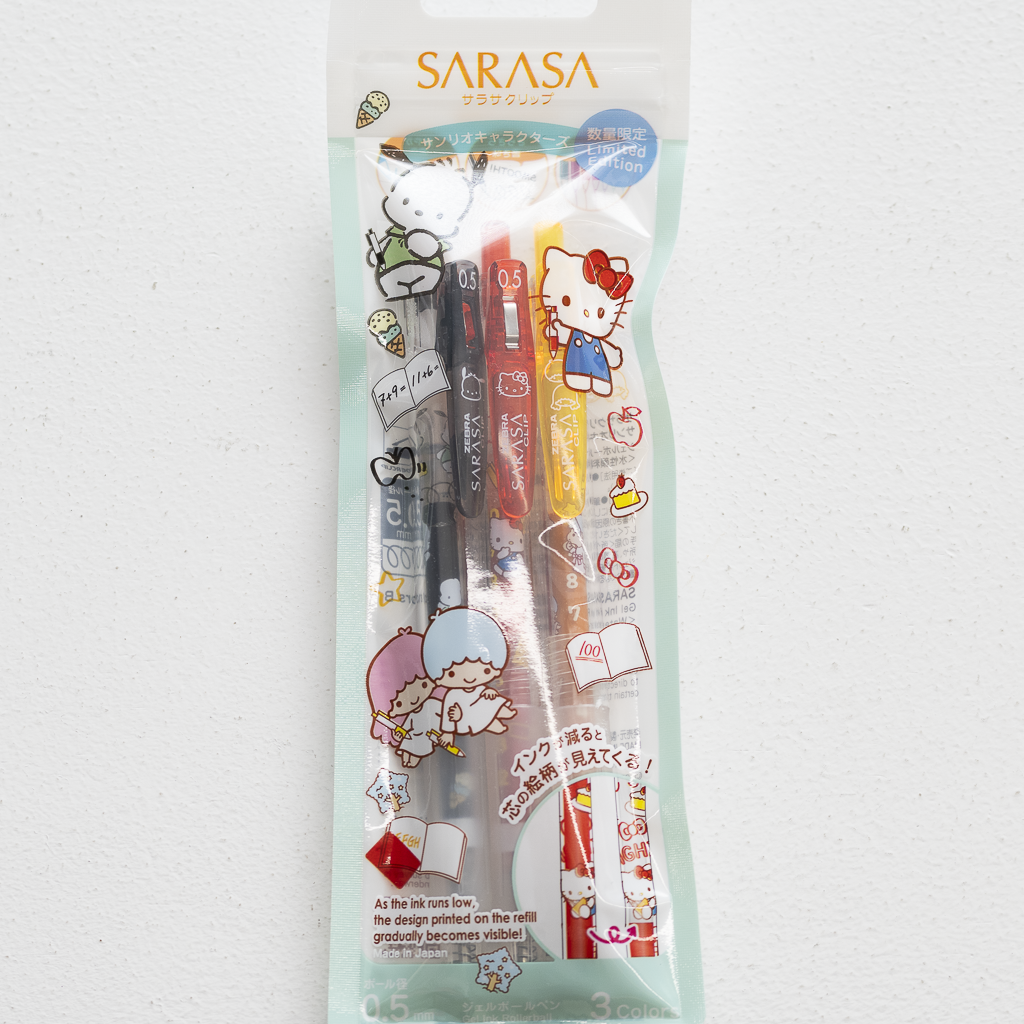 【限定】 サラサクリップ 0.5 サンリオキャラクターズ 3色セット