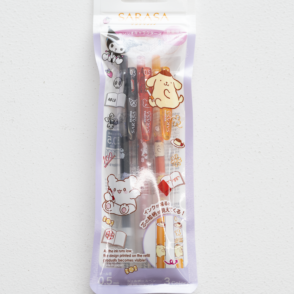 【限定】 サラサクリップ 0.5 サンリオキャラクターズ 3色セット