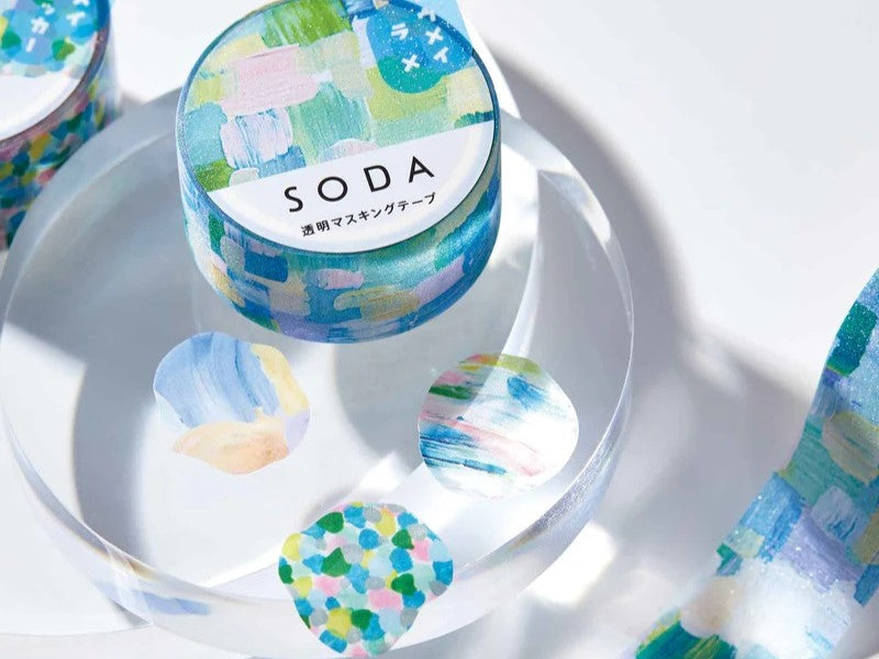 SODA 透明 マスキングテープ タペストリー ラメ(20mm)