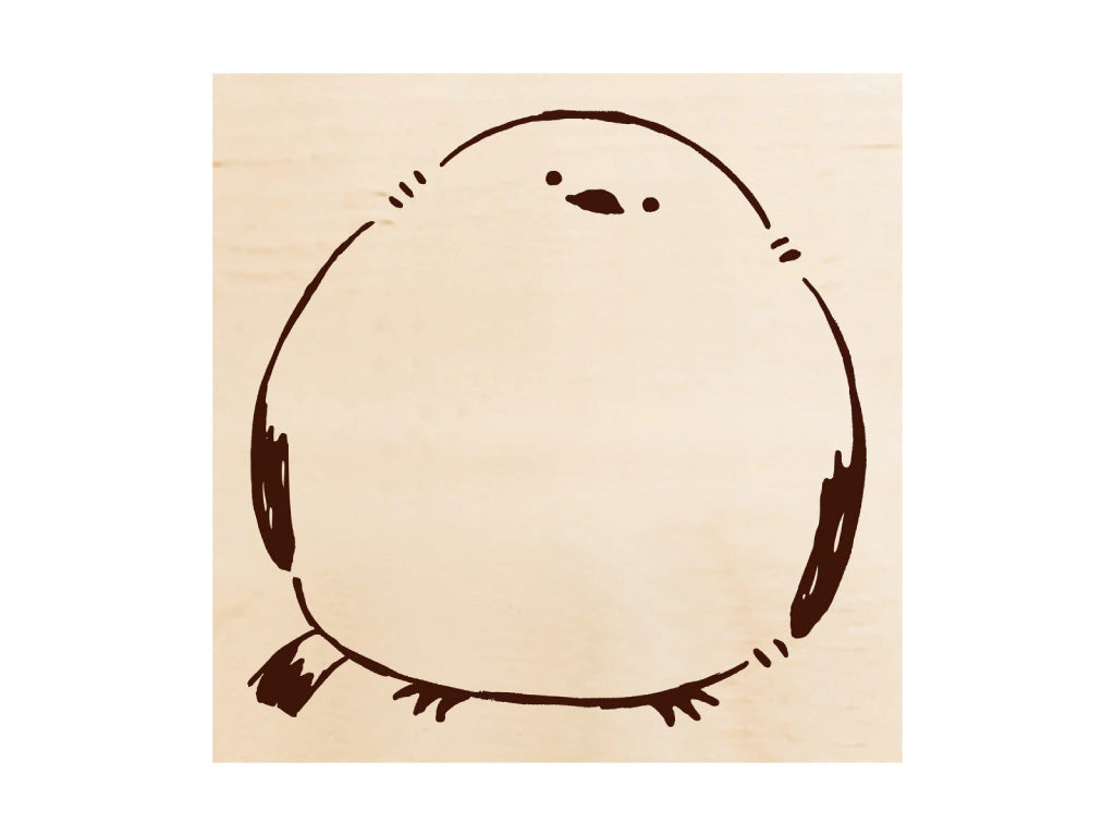 いろどりはんこ シマエナガ アップ