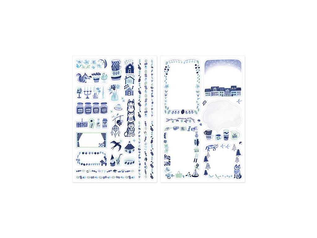 【2025年5月新柄】ゆるログ 水性ペンで書けるシール 2枚入