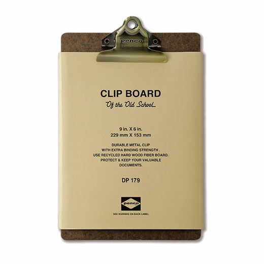 Penco Clipboard Bronze クリップボードO/S ブロンズ A5