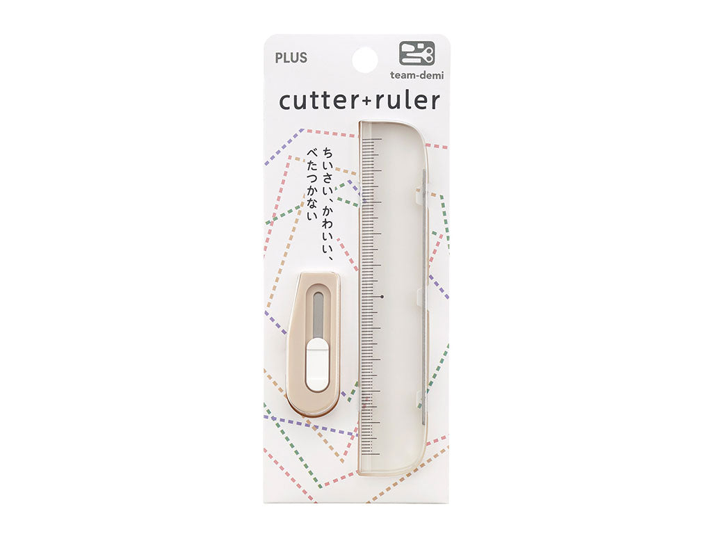 PLUS チームデミ カッター+ルーラー