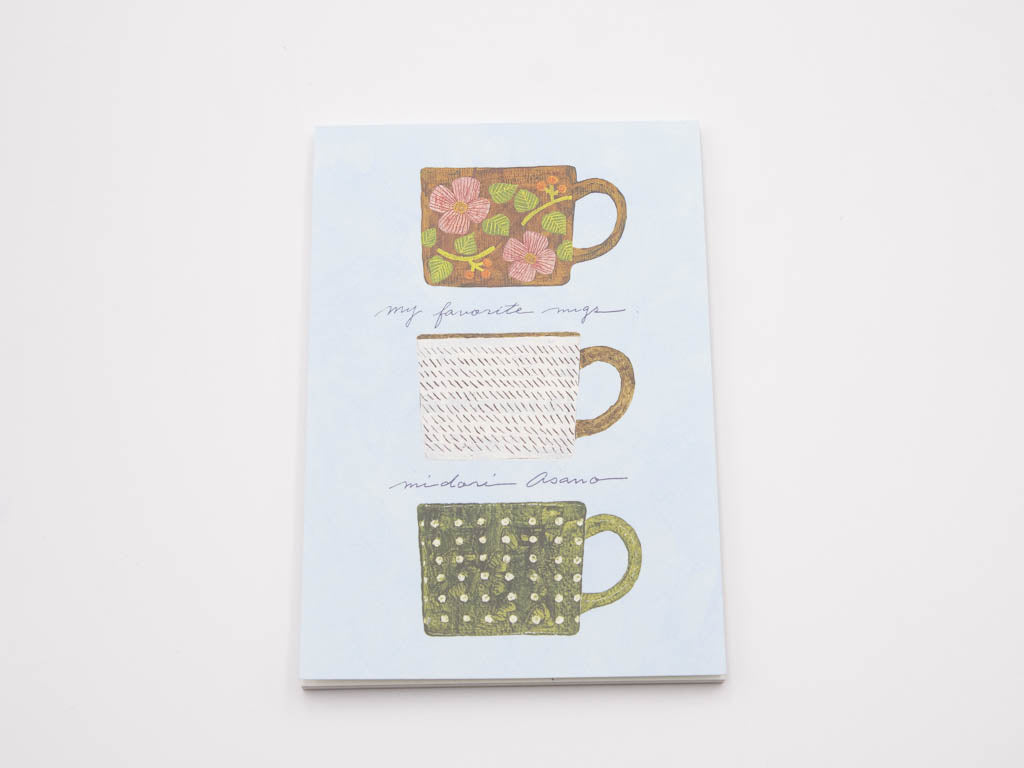 浅野みどり はがき箋 my favorite mugs