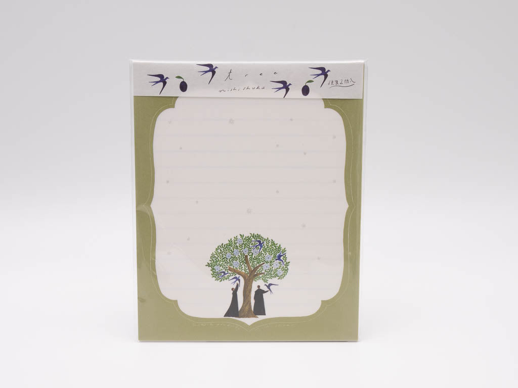 表現社 西淑 便箋2柄入り レターセット tree
