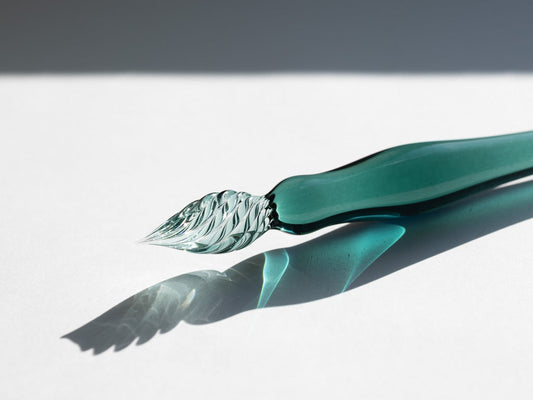 オリジナル ガラスペン しのぶの翠色。