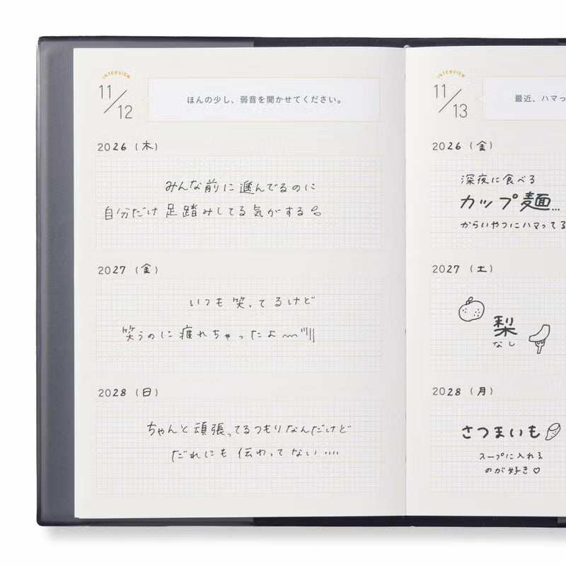 3 YEAR INTERVIEW DIARY