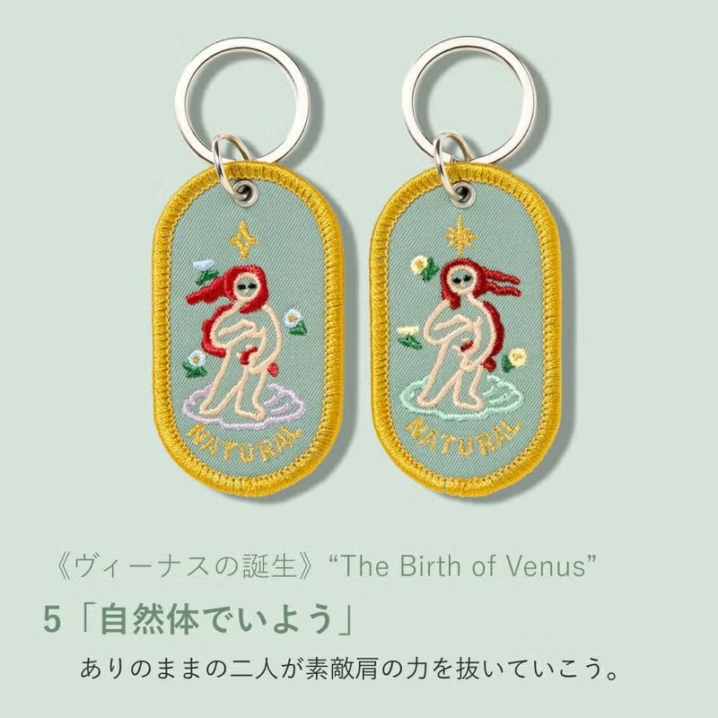 ペアキーリング 2/8b PAIR KEY RING ART MUSEUM ver.