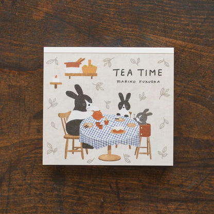 表現社　ブロックメモ　福岡麻利子 「TEA TIME」