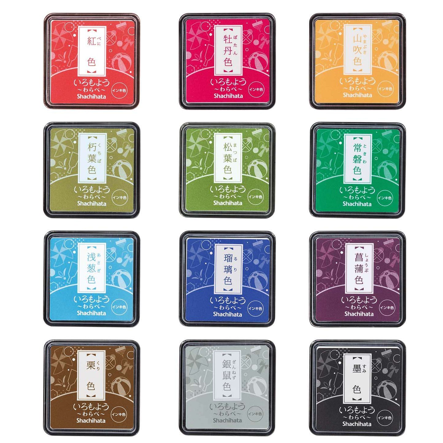 いろもよう わらべ スタンプパッド シヤチハタ