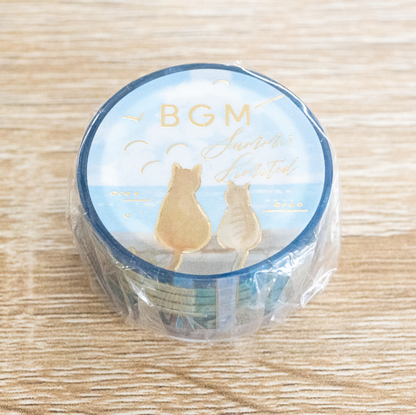 BGM 夏限定！箔押しクリアテープ ClearTape