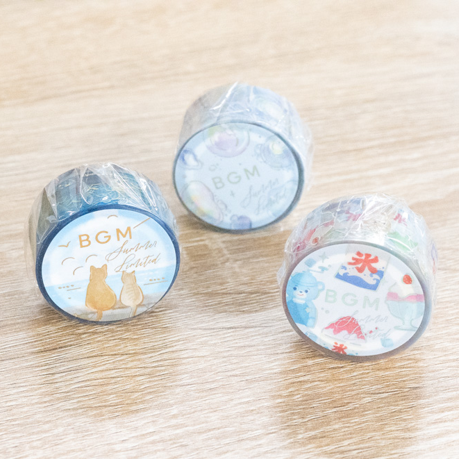 BGM 夏限定！箔押しクリアテープ ClearTape