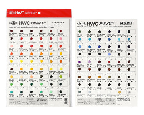 HWC 透明水彩絵具 ドットカード