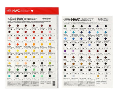 HWC 透明水彩絵具 ドットカード