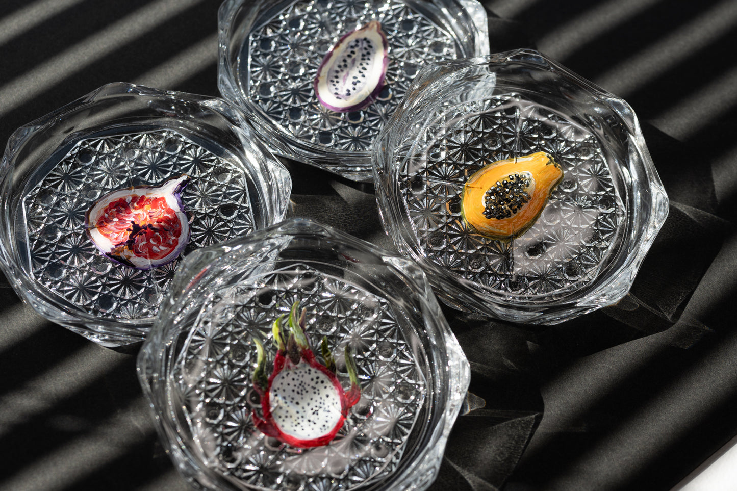 スゲノマロ‐ガラスコースター