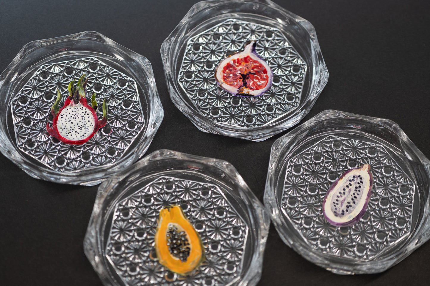 スゲノマロ‐ガラスコースター