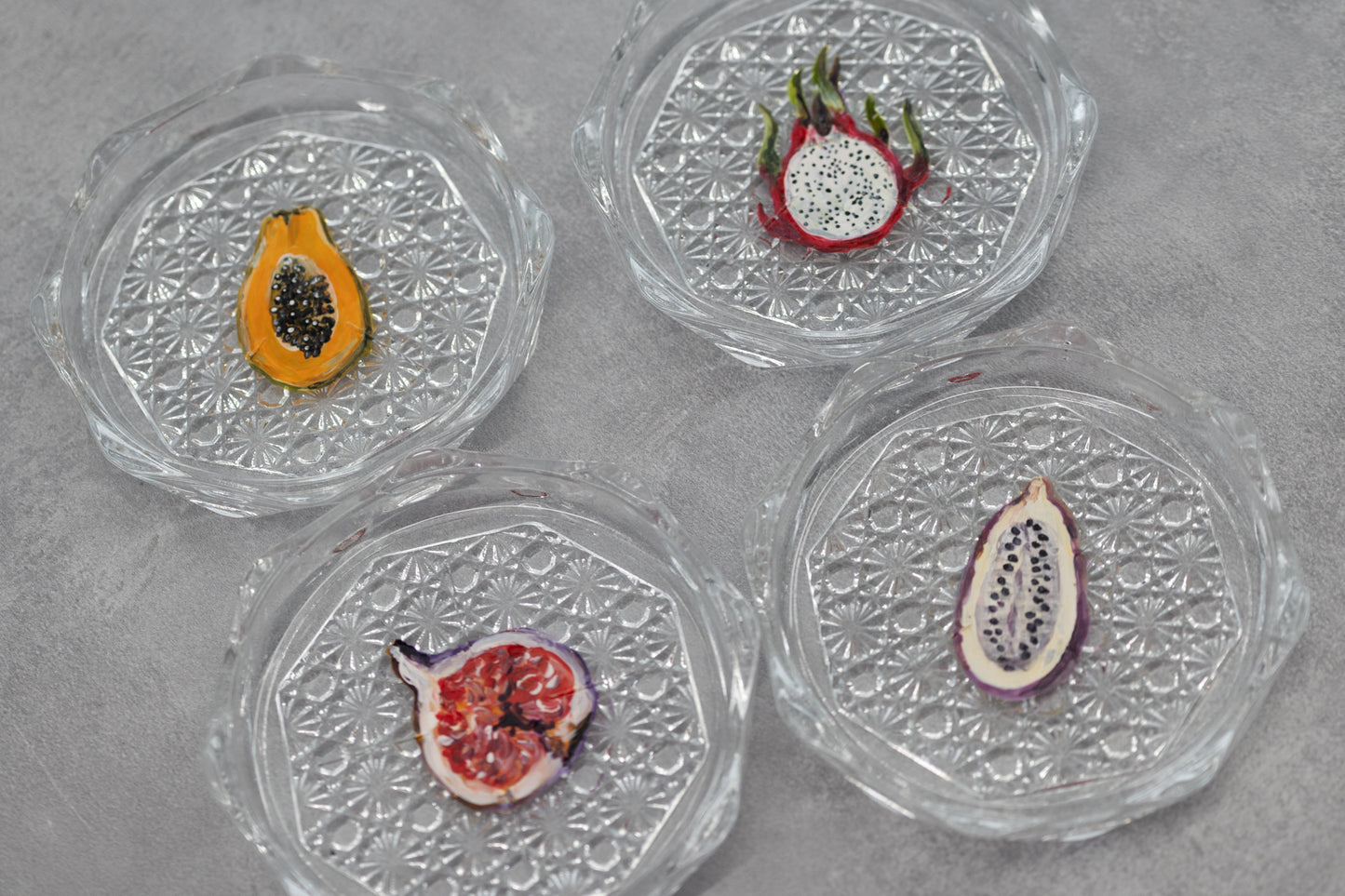 スゲノマロ‐ガラスコースター