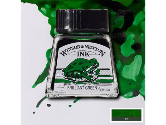 Winsor&Newton ドローイングインク 14ml Brilliant Green