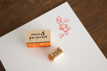 PEPIN×Pentonote「ももとくまさん」＆「ぺんとノートくまさん」はんこ