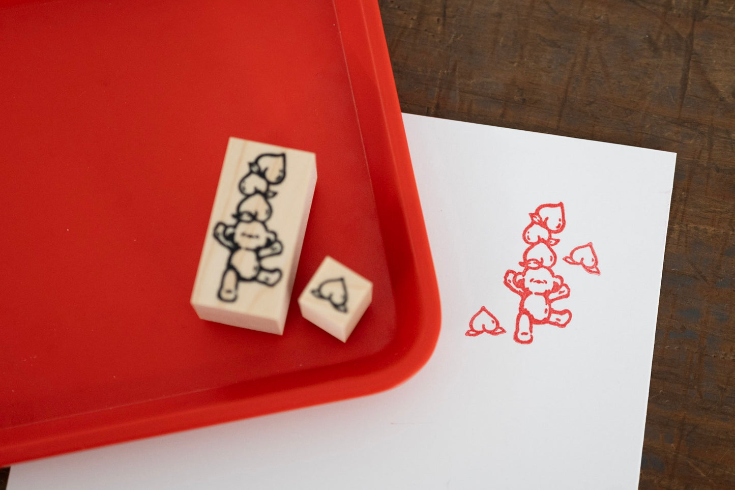 PEPIN×Pentonote「ももとくまさん」＆「ぺんとノートくまさん」はんこ