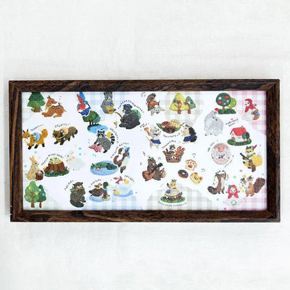 bande ロールステッカー（刺繍の森）