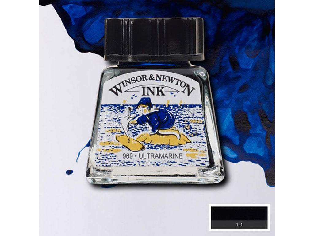 ウィンザー＆ニュートン ドローイングインク 14ml Ultramarine