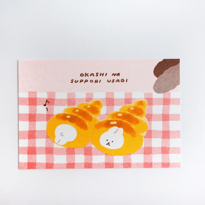 お菓子などうぶつ工房 レトロ印刷ポストカード