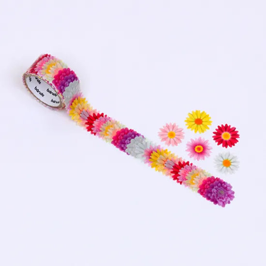 bande 1枚づつはがせる ロールステッカー (フラワー)