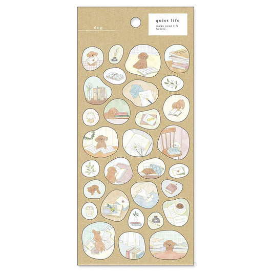 淡いカラーのアニマルイラストシール｜クワイエットライフ ステッカー