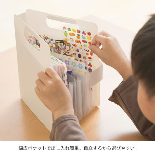 こまごまファイル｜プリント・書類整理に便利な自立式ポケット 収納ファイル