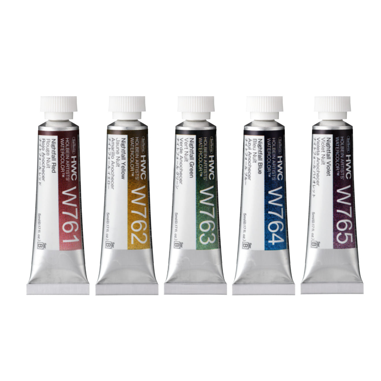 holbein 透明水彩絵具 5ml ナイトフォールカラーズ