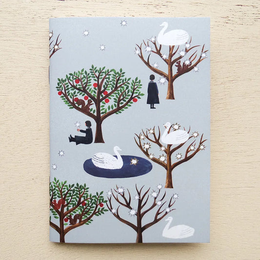 表現社 スタンプノート 西淑「swan forest」