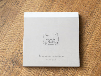 EL COMMUN SQUARE MEMO PAD ブサねこ